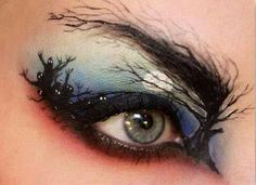 Fun!!! Extreme Make-up, Fete Emo, Fantasy Make-up, Makeup Steps, Halloween Tattoo, Creative Eye Makeup