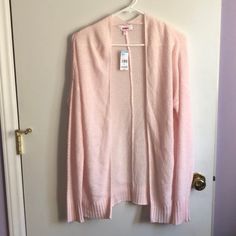 New With Tags - Size Small - Pastel Pink - Long Cardigan - Long Sleeved - Lightweight- For Spring And Summer Long Open Sweater, Open Sweater, Pink Cardigan, Cardigan Long, Long Sleeve Cardigan, Long Cardigan, Pastel Pink, Sweaters & Cardigans, Cardigans