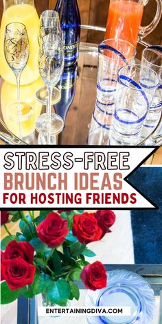 10 Easy Tips for Hosting A Brunch (Stress-Free) Brunch Hosting, Hosting A Brunch, Breakfast Brunch Party, Simple Brunch, Brunch Board, Graduation Brunch, Food Set Up, Brunch Bar, Hosting Tips