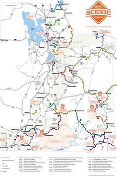 a map with many different roads in it