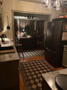 the kitchen is clean and ready for us to use in its new owner's home