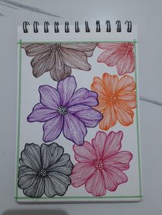 #line art #zentangle flower Fine Line Marker Art, Book Art Projects, Abstract Pencil Drawings, Line Art Flowers, Pencil Sketch Images, Easy Love Drawings, Zen Doodle Art, Flower Art Drawing