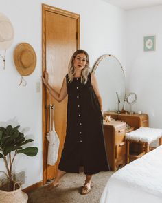 Huaraches Outfit, Linen Duster, Not Perfect Linen, 2023 Mood, Black Linen Dress