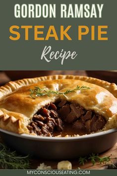 Steaming steak pie fresh from the oven Steak Pie Recipe, Gordon Ramsay Steak, Ale Pie, Steak Pie, Meat Pie Recipe, Dinner Experience, Steak And Ale