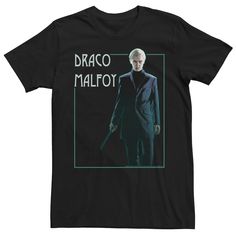 a black t - shirt with the words dracula malfoy on it