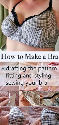 how to make a bra - drafting the pattern and styling sewing your bra with instructions