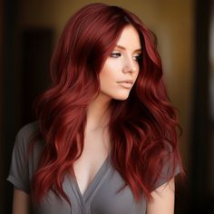 47 Stunning Dark Red Hair Color Ideas for 2023 Red Hair Color For Brown Eyes, Brick Red Hair Color, Red Hair For Pale Skin, Brick Red Hair, Red Hair For Cool Skin Tones, Scarlet Red Hair, Summer Red Hair Color, Spring Red Hair Color