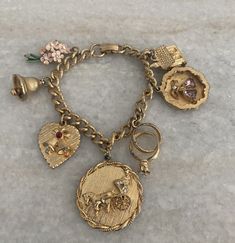 Vintage Charm Bracelets, Vintage Gold Jewelry, Charm Bracelets, Vintage Trinkets, Vintage Necklace Antiques Boylerpf Antique & Vintage Jewelry, Vintage Collectible Charm Bracelet, Vintage Handmade Charm Bracelet Collectible, Collectible Vintage Charm Costume Bracelets, James Avery Charm Bracelet