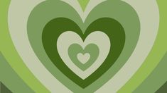 two hearts are in the middle of a green and white background with an abstract design