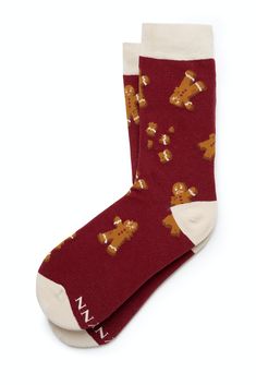 Oh Snap gingerbread socks are a great addition to your festive collection Cute Red Socks, Christmas Socks Cute, Cute Red Cotton Socks, Playful Red Winter Socks, Holiday Socks, Blue Socks, Christmas Socks, Winter Aesthetic, Winter Is Coming