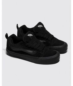 Vans Knu Skool Skate Shoe - Black Monochrome Black Monochrome, Skate Shoe, Shoe Black, Skate Shoes, Juicy Couture, Black Shoes, Athletic Shoes, Men's Shoes, Shoe Accessories