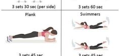 a woman is doing exercises for her stomach and chest with the instructions to do it