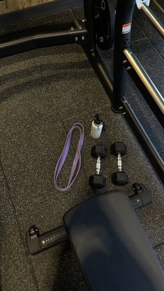 the gym equipment is neatly organized and ready to be used