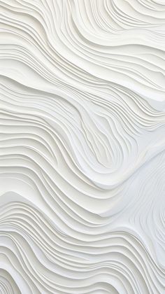 an abstract white wallpaper with wavy lines on the top and bottom, as if it was made out of paper