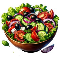 a bowl filled with lots of different types of vegetables