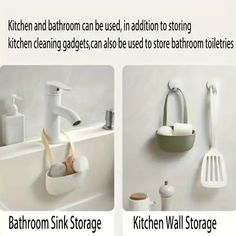 bathroom sink storage options for kitchen and bathtub can be used in addition to storing kitchen cleaning gadgets