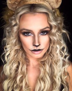 Make Up Diy, Cat Halloween Makeup, Makeup Clown, Lion Lioness, Haunted Hayride