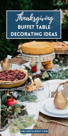 thanksgiving buffet table decorating ideas