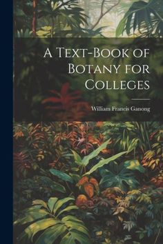 the cover of a text book of botany for college