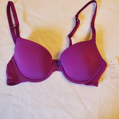 Everyday Lightly Lined Demi T-Shirt Bra, Color: Purple Size 32 A Color Of This Item Is Purple, Other Color In Pictures To Show Stay. Lightly Lined Demi Bra Keeps You Covered Without Additional Bulk Straps Convert To Racerback For Easy Wear With Multiple Styles Of Tops Bra Lines Remain Invisible For A Smooth Look Beneath T-Shirts Designed To Reduce Wire Poke-Through For Enhanced Comfort And Bra-Life Extension Purple Bra, 32a Bra, Purple Bras, Sheer Bra, Lace Tshirt, Unlined Bra, Shirt Bra, Racerback Bra, Everyday Bra