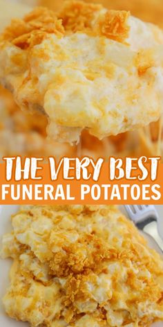 This potato side dish recipe is so good! Easy Funeral Potatoes are creamy and cheesy and the BEST side dish recipe. Potato Recipes Side Dishes, Potatoe Casserole Recipes, Ground Beef Recipes For Dinner, Recipes For Dinner, Potato Side Dishes, Movie Marathon, Easy Casserole Recipes, Beef Recipes For Dinner, Easy Casserole