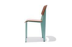 a chair with a wooden seat and back rest on a white background, it appears to be empty