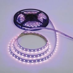 the purple led strip light is on and ready to be installed