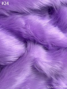 the purple fur is very soft and fluffy