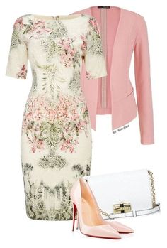 Untitled #115 by modestsisterz on Polyvore featuring polyvore, fashion, style, Adrianna Papell, Christian Louboutin, Diane Von Furstenberg, maurices and clothing Adrianna Papell, Work Fashion, A Dress, Von Furstenberg, Diane Von, Fashion Sense, Look Fashion, Modest Fashion