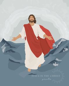 Walking on Water - Jesus is the Christ Prints Jesus Walking On Water Painting, Lds Widgets, Jesus Painting Easy, Jesus Illustration, Jesus Walking On Water, Jesus Christ Illustration, Jesus Walking, Water Artwork, Biblical Artwork