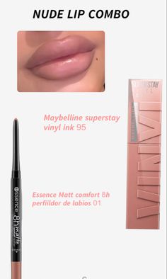 𝓕𝓸𝓵𝓵𝓸𝔀 𝓯𝓸𝓻 𝓶𝓸𝓻𝓮 𝓪𝓮��𝓼𝓽𝓱𝓮𝓽𝓲𝓬 𝓹𝓸𝓼𝓽𝓼🌷 lipcombo.lipstick.makeup.maybelline.lipliner.lip gloss. Pink. #makeup #lips #fashion #pink #aesthetic #explore Pink Lip Gloss Combo, Pink Lip Liner And Gloss Combo, Maybelline Lip Combo, Pink Lip Combos For Light Skin, Lip Combos Pink, Lip Combo Aesthetic, Pink Nude Lip Combo, Nude Pink Lip Combo, Lip Combo Pink