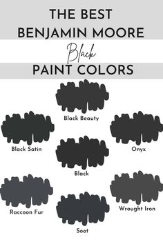 the best benjamin moore black paint colors