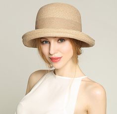 Elegant crimping bowler sun hat for women summer straw hats Fall Hat Outfits, Top Hats For Women, Womens Ball Caps, Quick Silver, Hats Winter, Summer Straw Hat, Trendy Hat