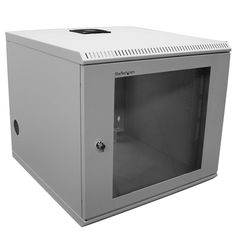 the back side of a wall mounted server cabinet