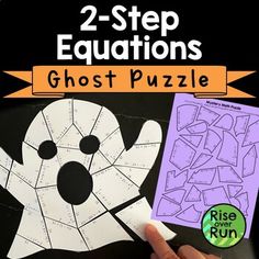 Halloween 2-Step Equations Practice Math Puzzle by Rise over Run Halloween Math Activities, Fun Halloween Activities, Middle School Math Classroom, Two Step Equations, Halloween Activity, Halloween Math, Solving Equations, Math Activity, Maths Puzzles