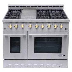 two ovens side by side on top of each other