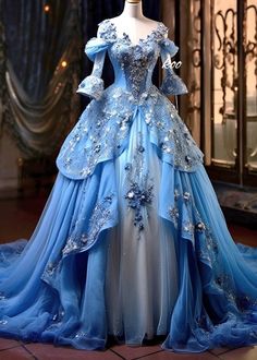 Princess Ball Gowns Fantasy Fairytale, Ball Gowns Fantasy Fairytale, Fairy Ball Gown, Ball Gowns Fantasy, Dresses Corset, Gowns Elegant, Amazing Dresses, Dresses Beautiful