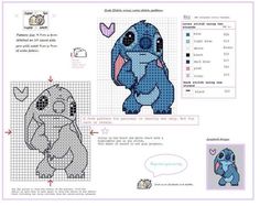 the stitching book is filled with pictures and instructions to make an adorable stitched stitch stitch