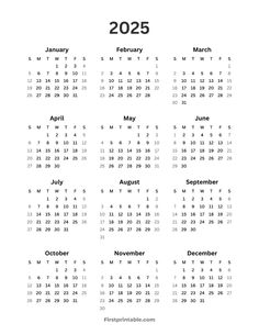 a calendar with the holidays and new year's dates in black on a white background