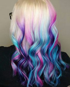 Mermaid Dyed Hair, Blonde Dipped Ends Hair Color, Mermaid Hair Color Peekaboo Blonde, Mermaid Hair Color Peekaboo, Blonde Mermaid Hair, Unicorn Hair Color, Trendy We Fryzurach, Mermaid Hair Color, Dyed Hair Pastel