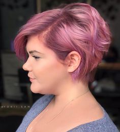 P I N K S Turned the lovely miss @_caraboo__ from her platinum pixie to this beautiful dimensional pink with a smokey purple root she… Pink Undercut Pixie, Short Pink Hair Styles, Hot Pink Pixie Cut, Pink Hair Color Ideas For Short Hair, Pink Pixie Cut, Pink Hair Short, Purple Pixie Cut, Purple Grey Hair, Pink Bob