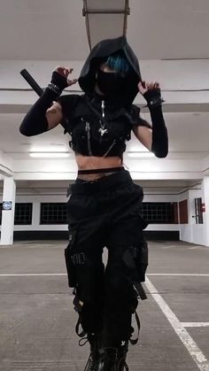 💥🖤Mid-Year Sale isn’t over yetwarcore techwear darkwear alternartive gothgirl Use codedvrkfor a 15OFF your first order Cute Tactical Outfit, Warcore Outfits Women, Techwear Women Aesthetic, Techwear Fashion Women, Cyberpunk Outfits Female, Cute Cosplay Outfits, Cyberpunk Outfit Art, Cyberpunk Clothes Design, Cool Cosplay Ideas