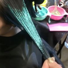 Gorgeous glitter hairstyle ideas | Hairstyle tutorial ideas | Easy hairstyle ideas Glitter Hair Extensions, Hair Sparkles, Funky Hair Accessories, Glitter Hair Gel, Glittery Hair