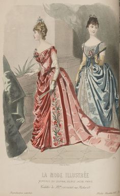 Gilded Age Fashion, Bustle Dress, Century Clothing