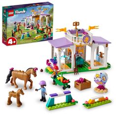 the lego friends horse stable playset is in its original box and it's ready to be opened