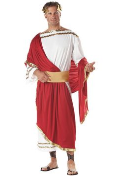 a man dressed in an ancient greek costume