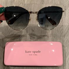 New W Tags Kate Spade Sunglasses: Comes With Original Case And Cleansing Tissue Wrapped Subtle Cat Eye Style Ombr Colored Lenses Kate Spade Sunglasses Women, Kate Spade Glasses, Subtle Cat Eye, Kate Spade Sunglasses, Red Sunglasses, Tortoise Sunglasses, Kate Spade Accessories, Rectangular Sunglasses, Color Lenses