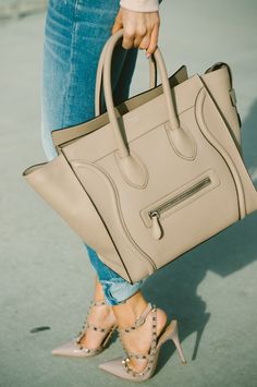 Celine and Valentinos Chique Outfits, Beaded Handbag, Valentino Shoes, Season 8