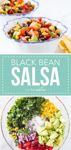 black bean salsa is an easy and healthy side dish