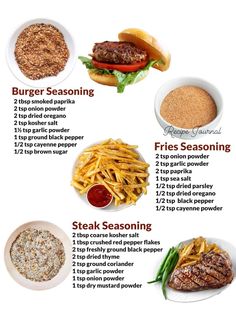 the ultimate guide to grilling burgers and fries in one place with instructions on how to make them